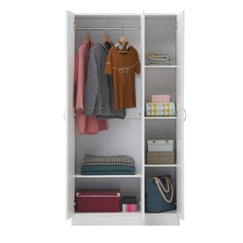 Essentials 3 Door Double Wardrobe White | TAD512 | 